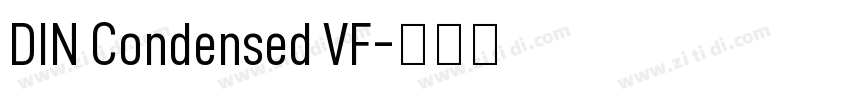 DIN Condensed VF字体转换